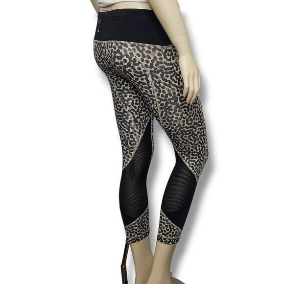 Lululemon Pace Rival Crop Full On Luxtreme Leggings Womens 4 Ace Spot Grain Blac - Picture 4 of 11